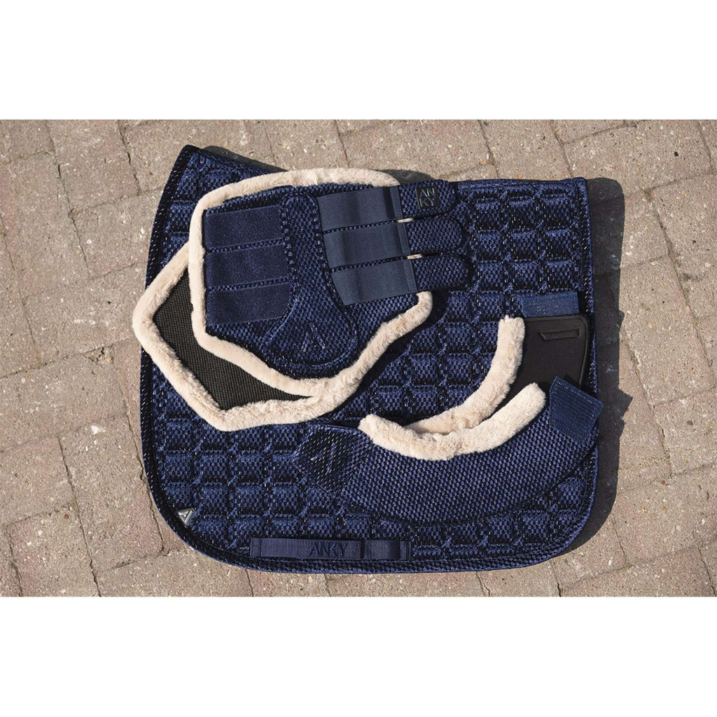 ANKY Zadeldekje Check Velvet XB25003 Dressuur Midnight Blue