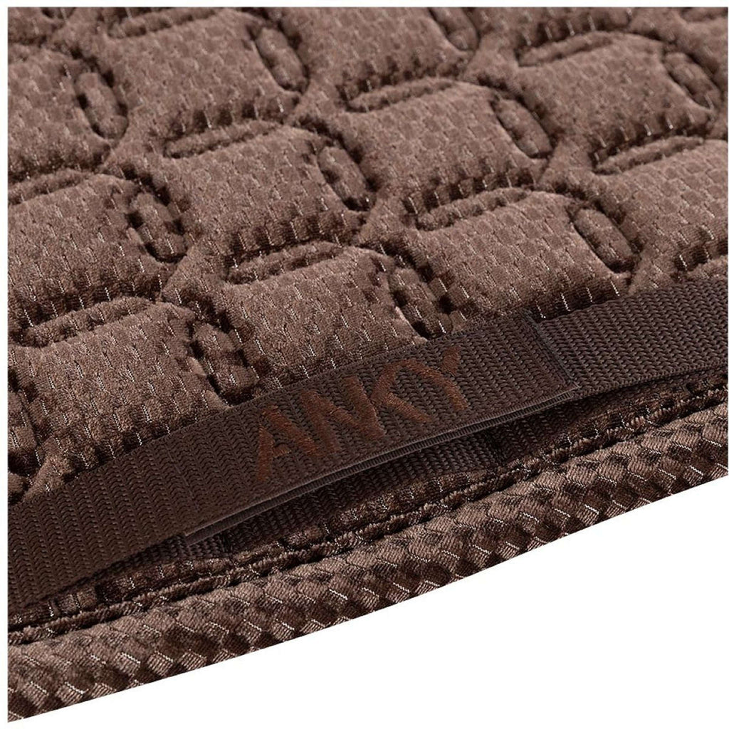 ANKY Zadeldekje Check Velvet XB25003 Dressuur Deep Taupe