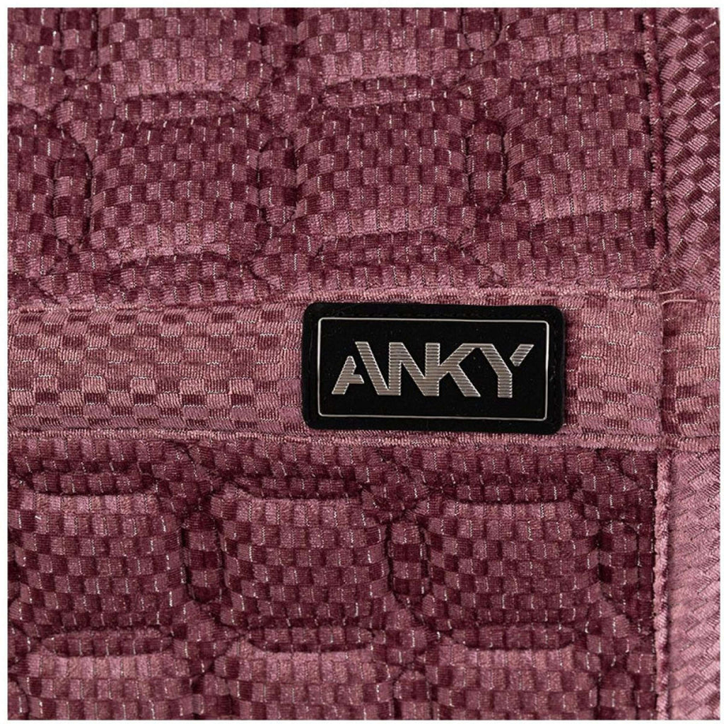 ANKY Zadeldekje Check Velvet XB25003 Dressuur Mellow Mauve