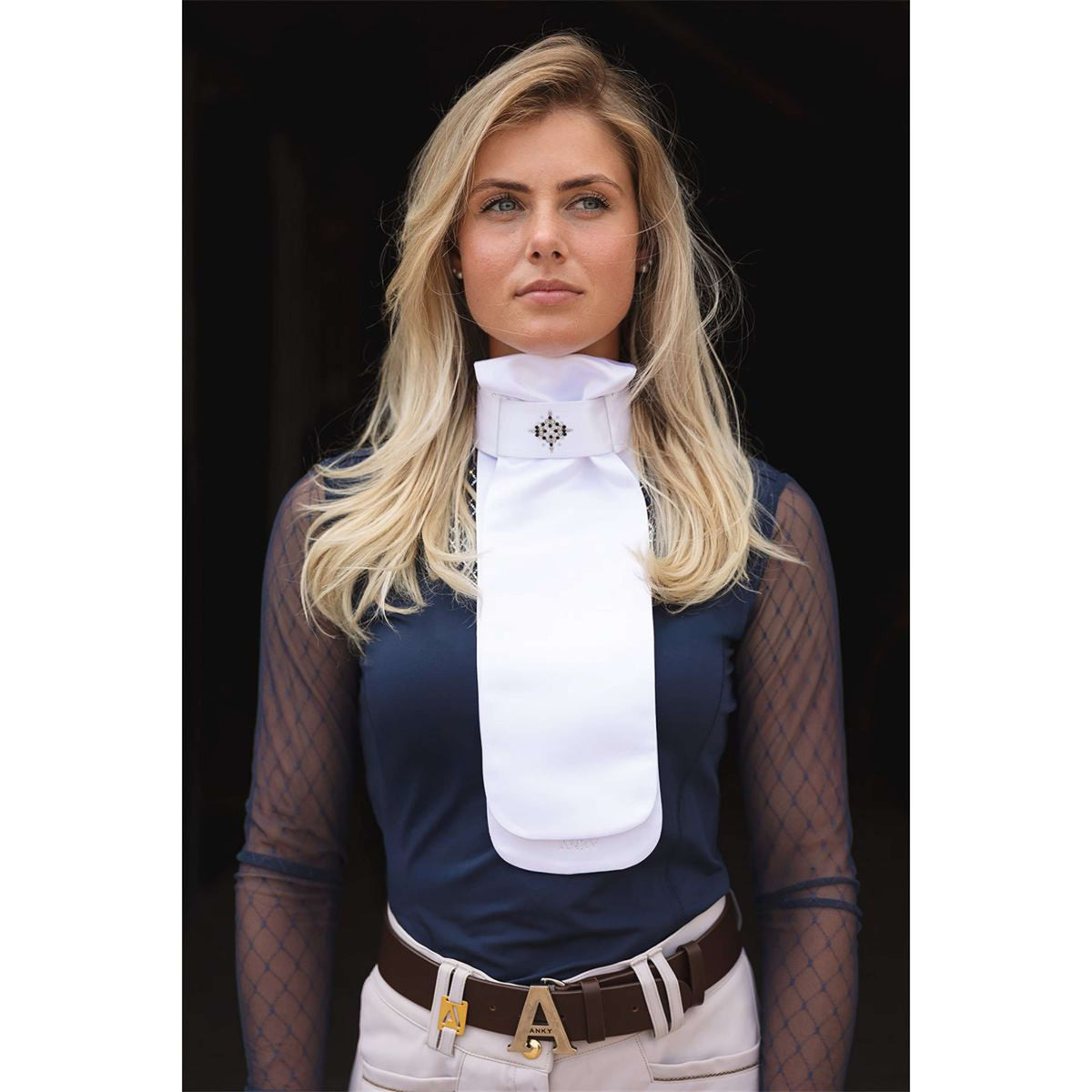 ANKY Plastron Prospect C-Wear ATP25501 Wit/Zilver