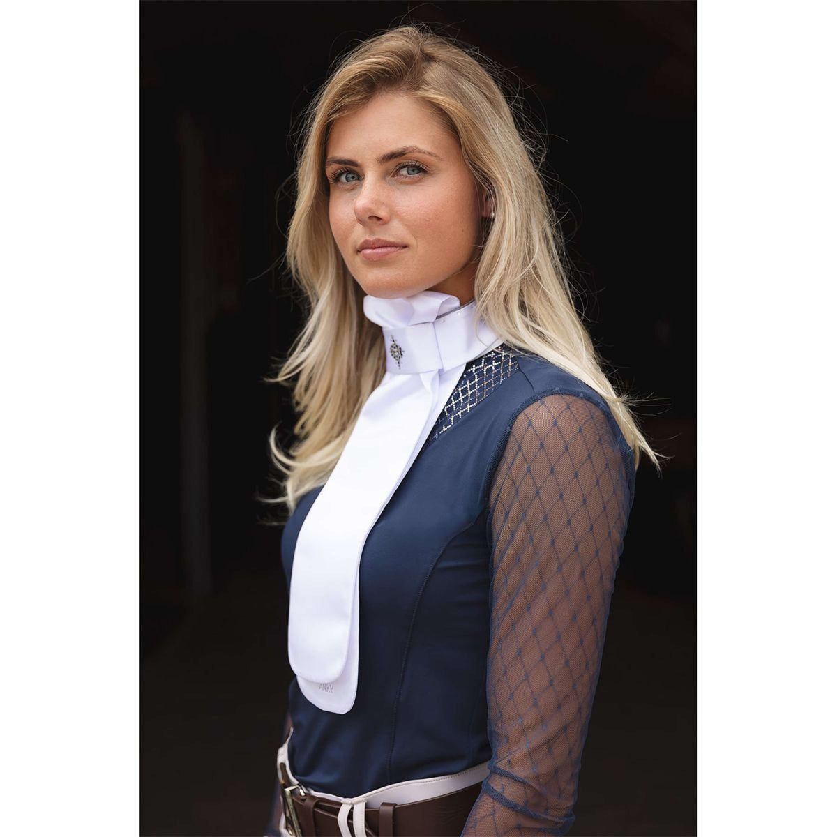 ANKY Plastron Prospect C-Wear ATP25501 Wit/Zilver