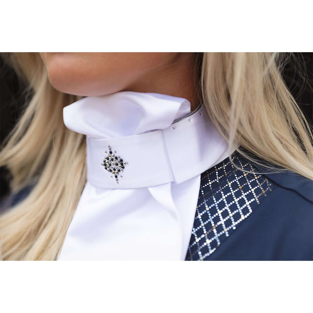 ANKY Plastron Prospect C-Wear ATP25501 Wit/Zilver