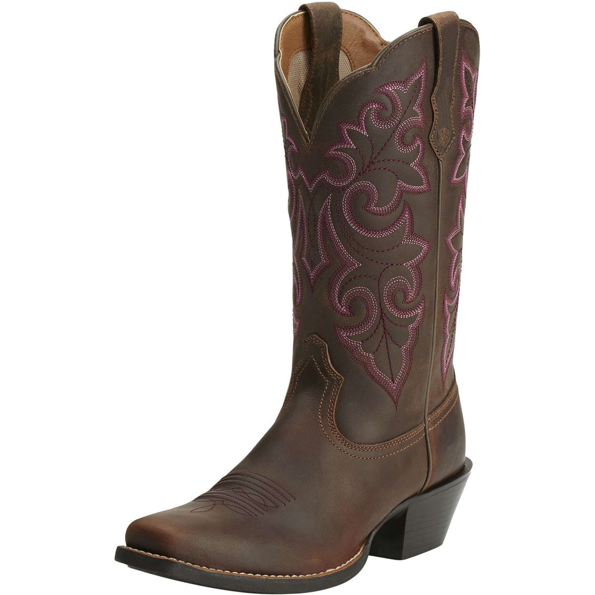 Ariat Westernlaarzen Round Up Square Toe Dames Powder Brown