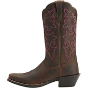 Ariat Westernlaarzen Round Up Square Toe Dames Powder Brown