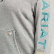 Ariat Hoodie Rebar Graphic Dames Heather Grey