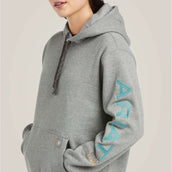 Ariat Hoodie Rebar Graphic Dames Heather Grey
