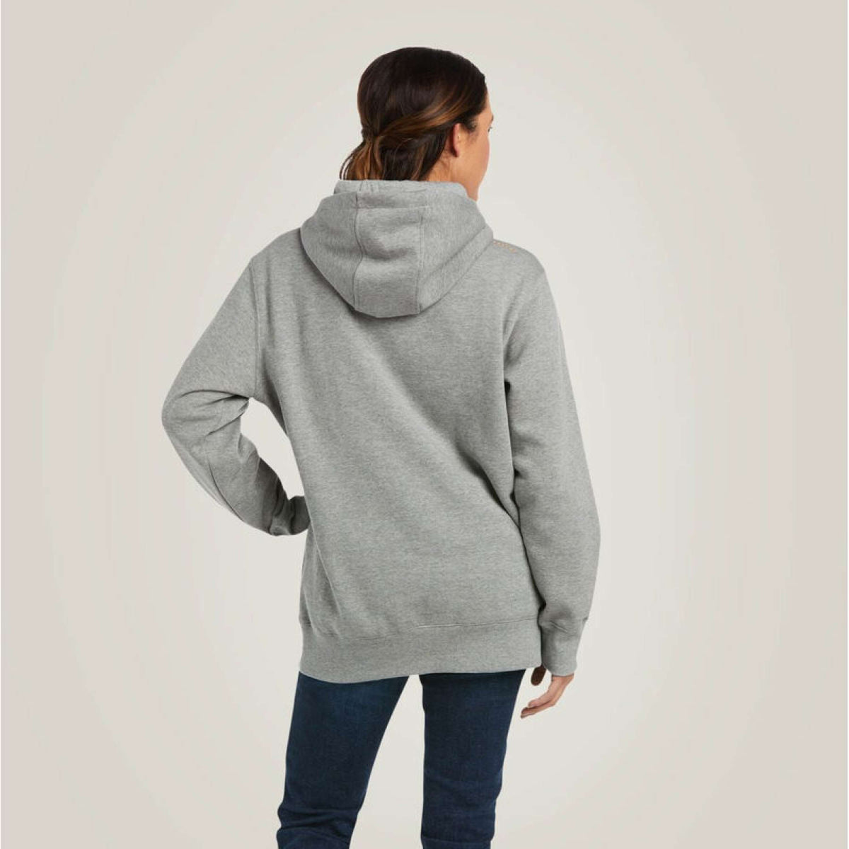 Ariat Hoodie Rebar Graphic Dames Heather Grey