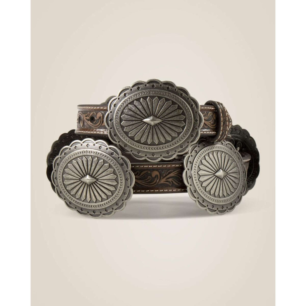 Ariat Riem Oval Concho Diamond Dames Tan