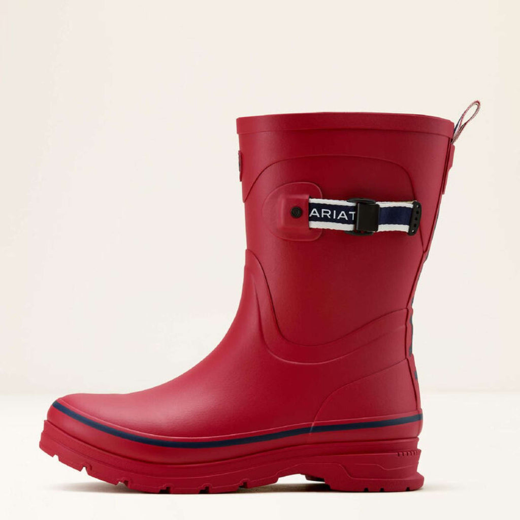 Ariat Regenlaarzen Kelmarsh Mid Dames Team Red/Navy