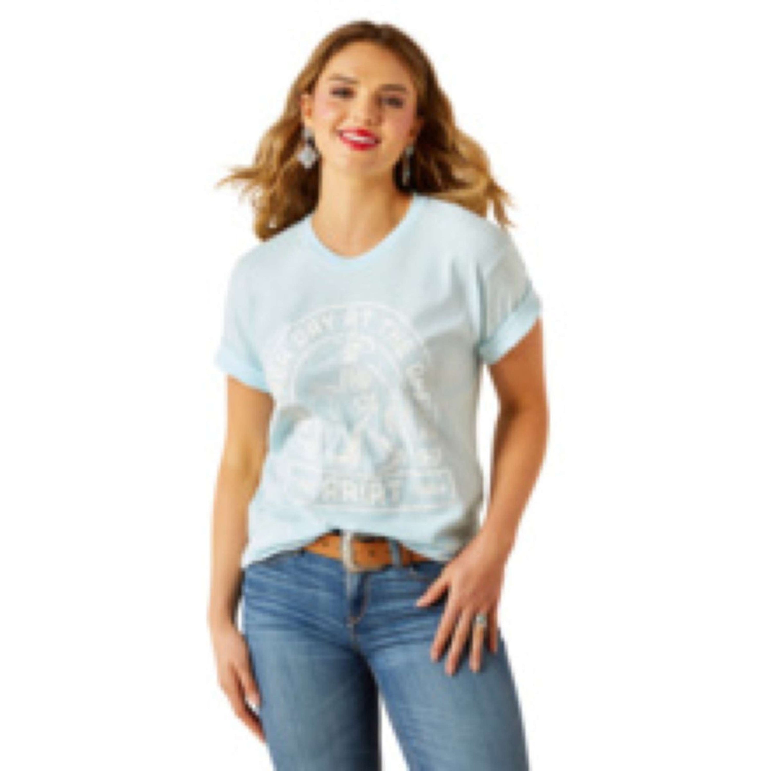 Ariat T-Shirt Another Day Dames Vintage Lagoon