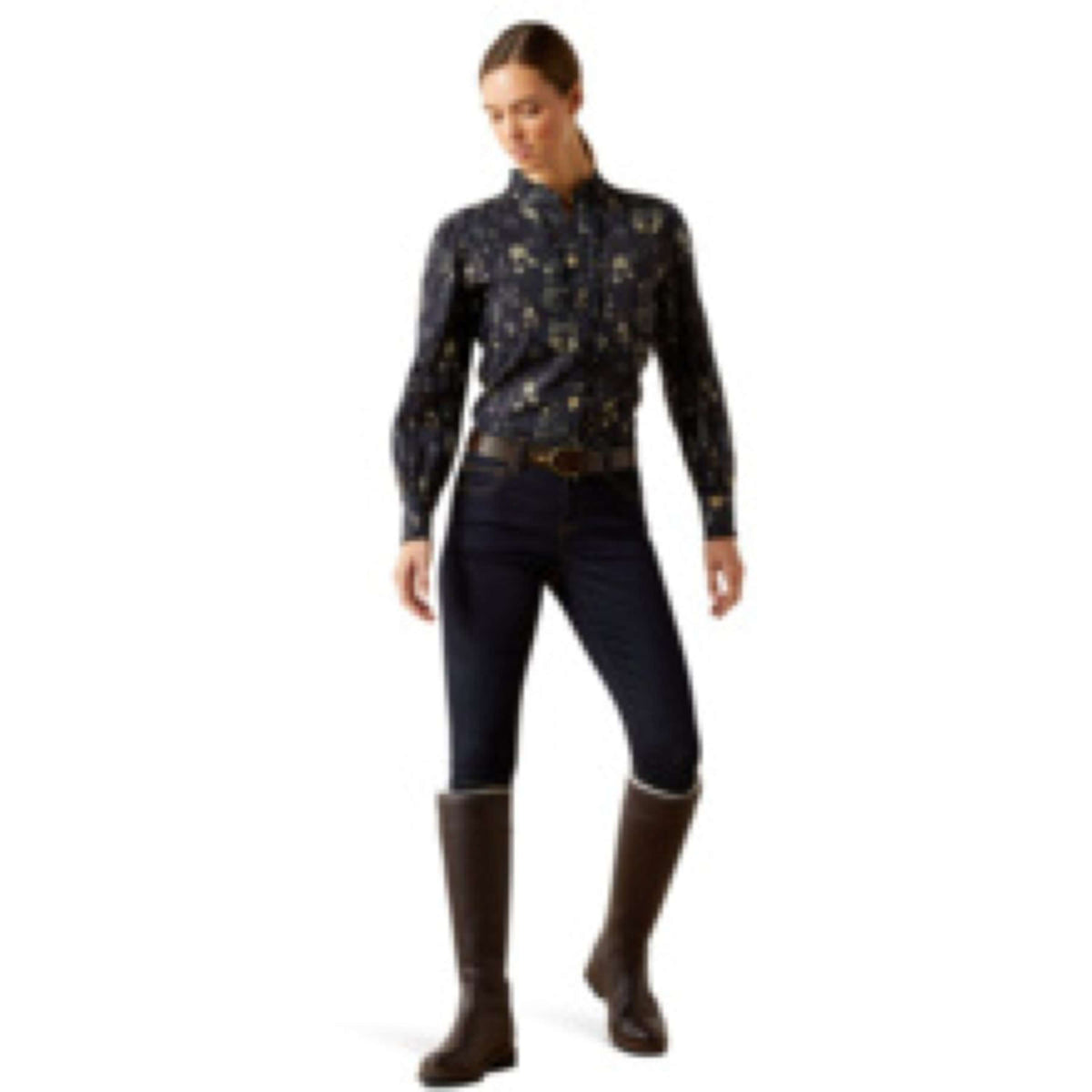 Ariat Blouse Cricklade Dames Navy