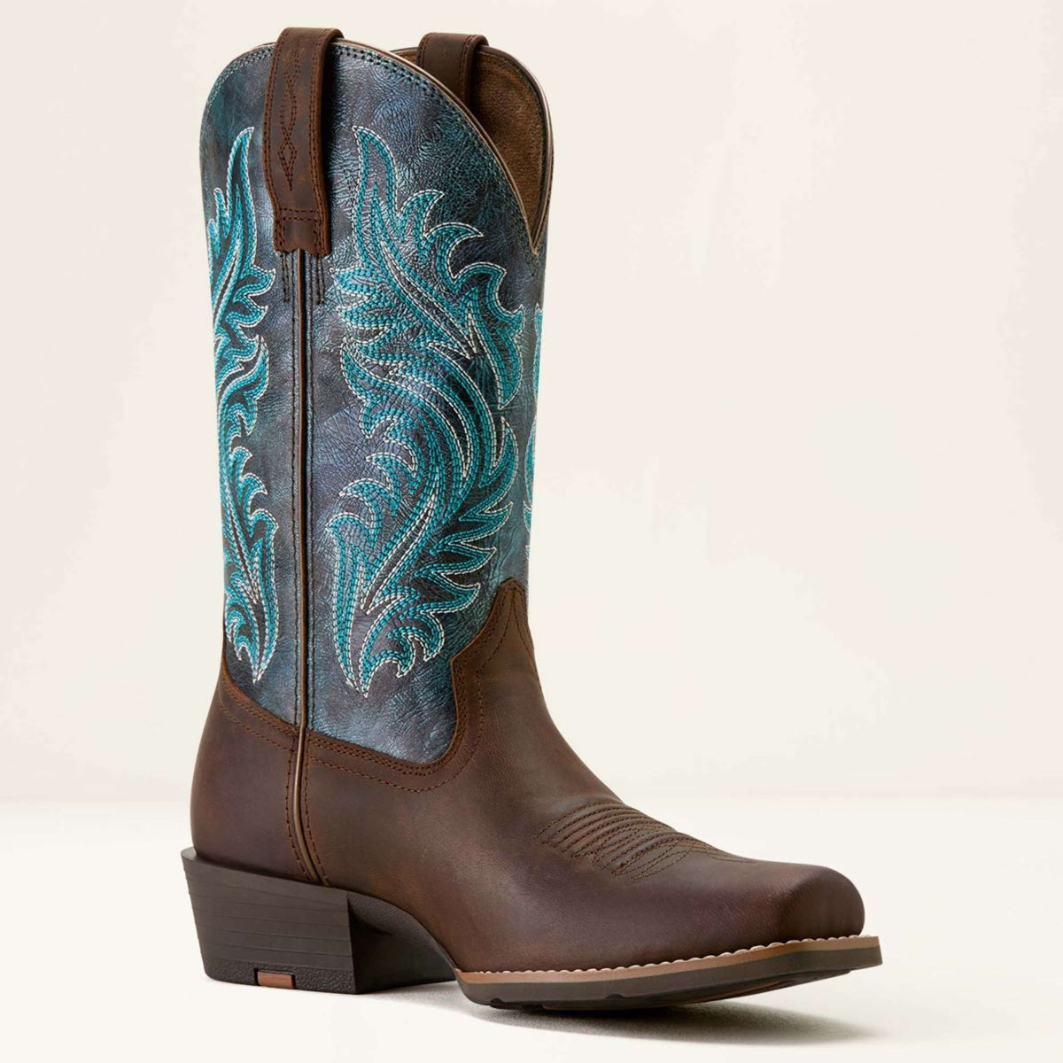 Ariat Westernlaarzen Round Up Narrow Cutter Toe Sassy Brown/Ocean Wave