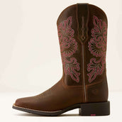 Ariat Westernlaarzen Round Up Wide Square Toe Sassy Brown