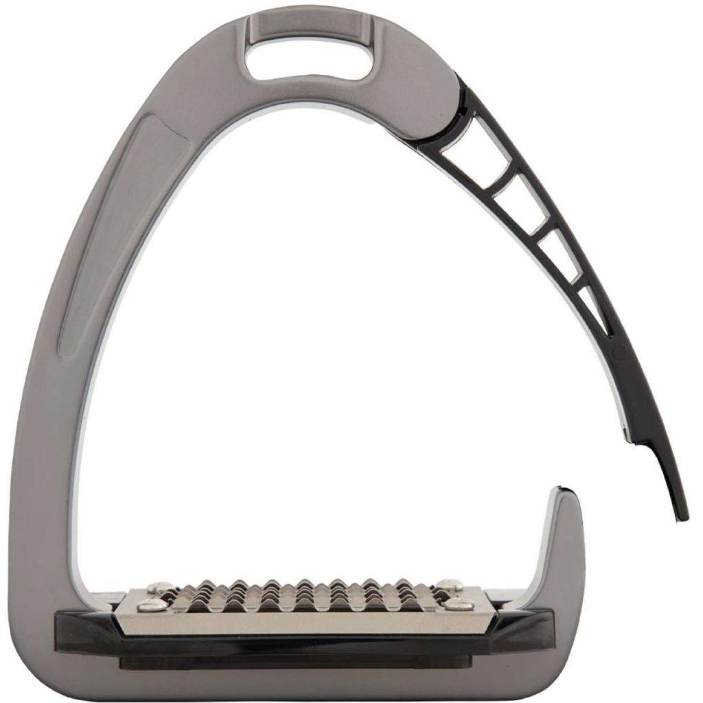 Acavallo Stijgbeugels Arena AluPRO Junior Titanium/Zwart