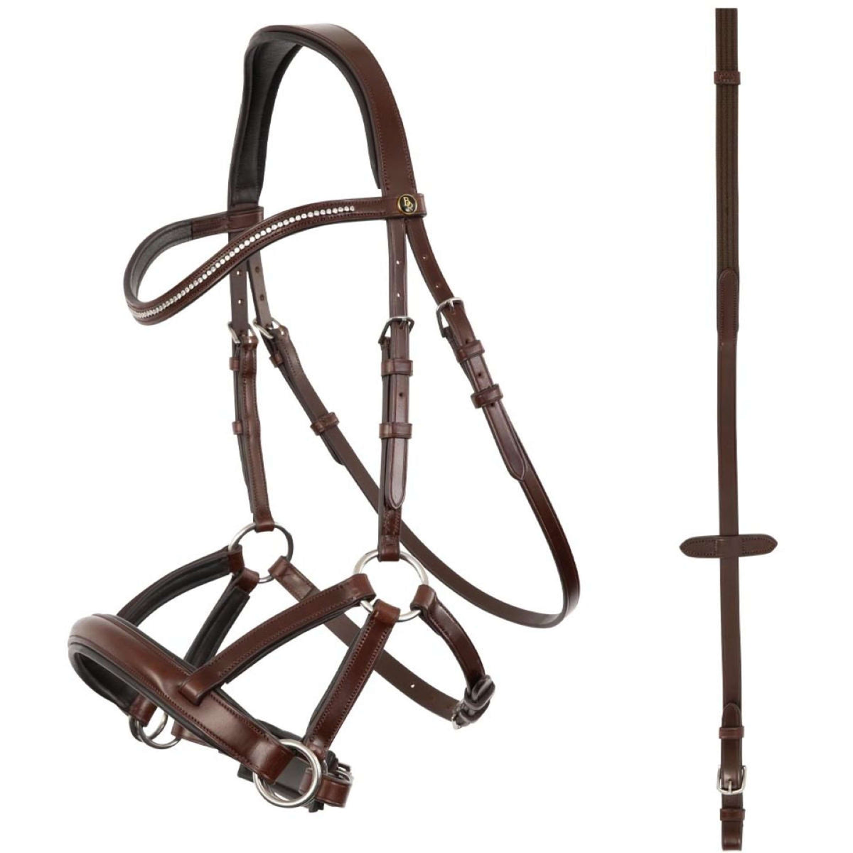 BR Hoofdstel Lewes Side & Pull Bitloos Oak/Zilver