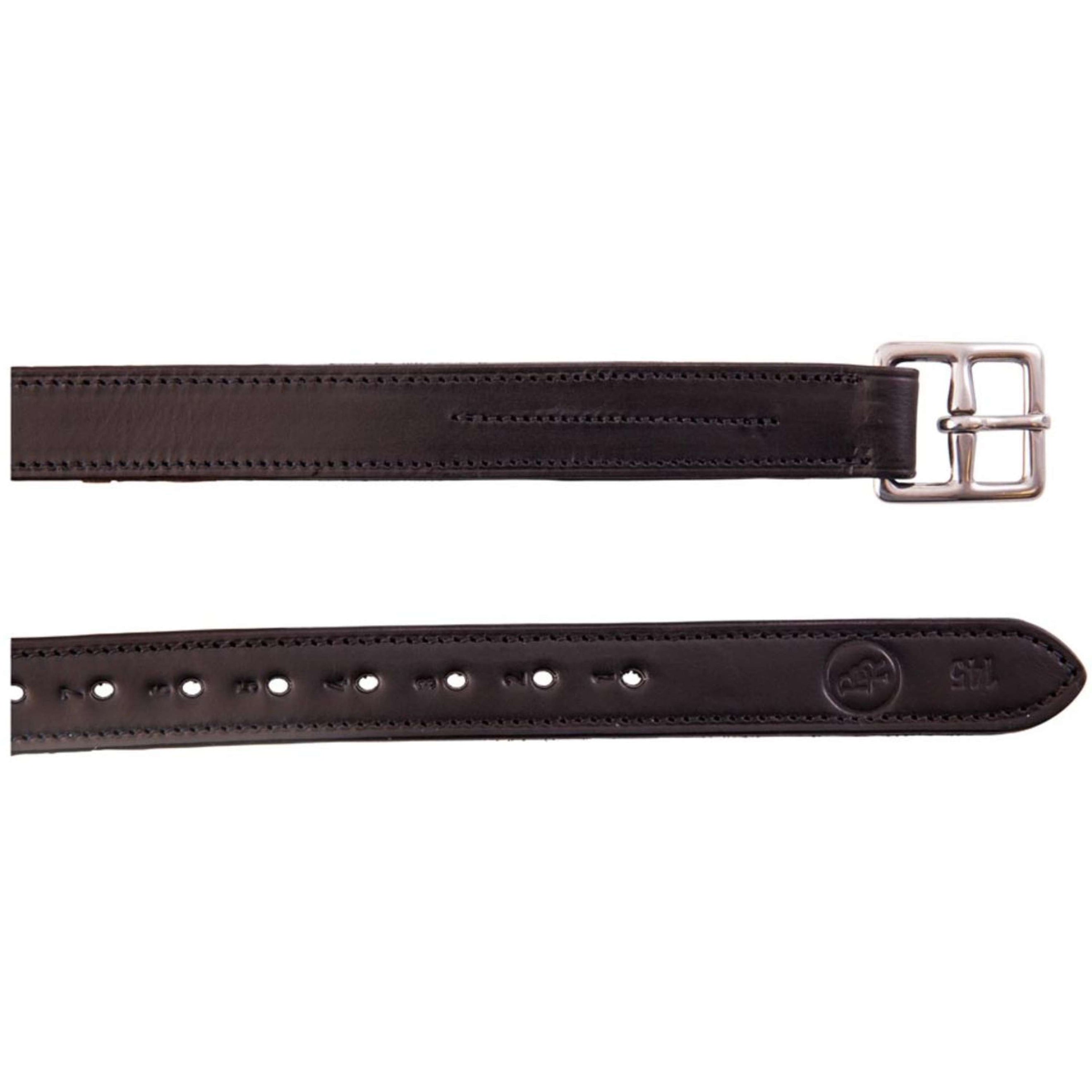 BR Stijgbeugelriemen Leer Nylon Soft RVS Gespen Zwart BR Stijgbeugelriemen Leer Nylon Soft RVS Gespen Zwart