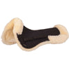 BR Zadelonderlegger Sheepskin met Rand Zwart/Naturel