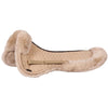 BR Zadelonderlegger Sheepskin met Rand Taupe