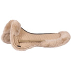 BR Zadelonderlegger Sheepskin met Rand Taupe