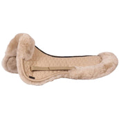 BR Zadelonderlegger Sheepskin met Rand Taupe