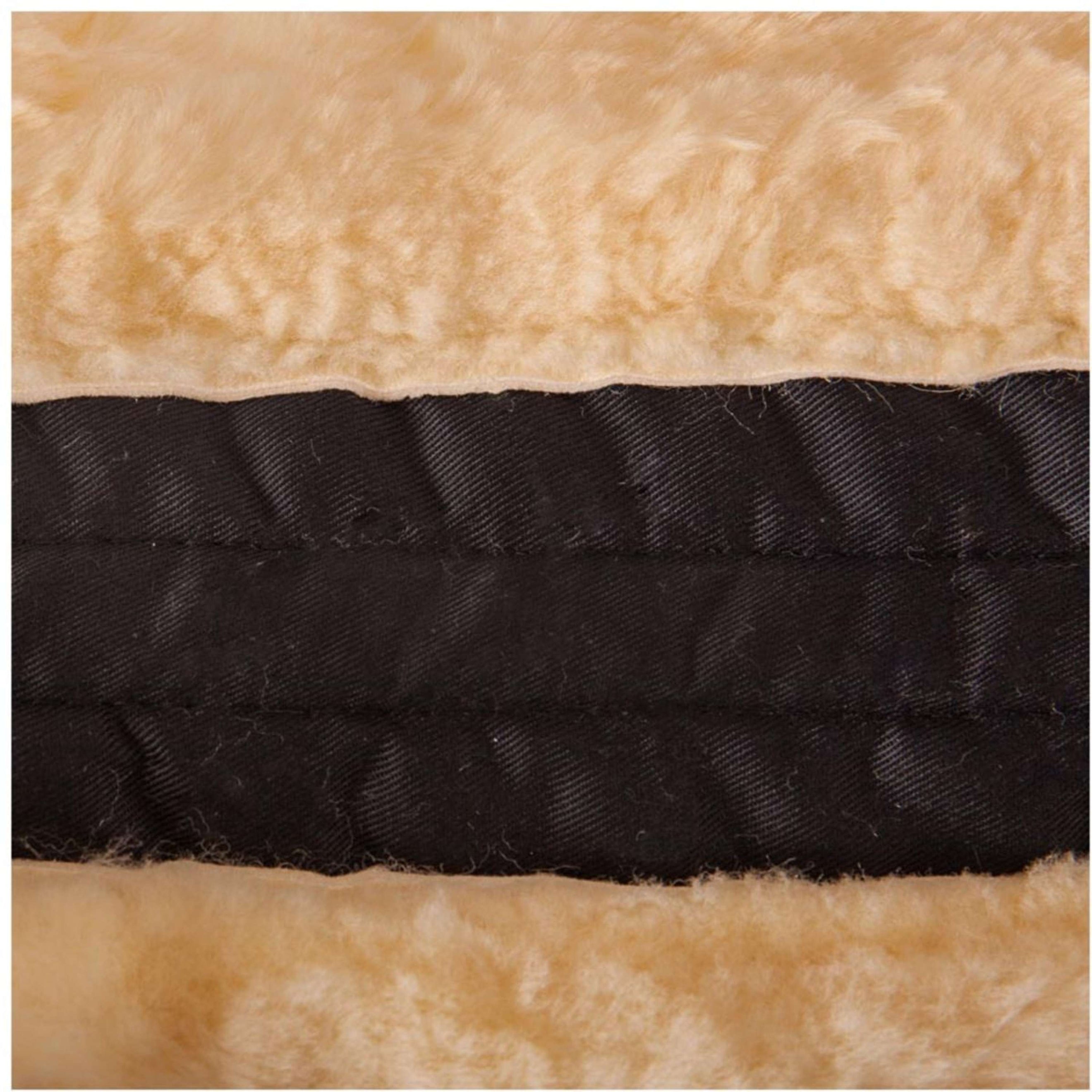 BR Zadelonderlegger Wervelkanaal Rand Sheepskin Zwart/Naturel BR Zadelonderlegger Wervelkanaal Rand Sheepskin Zwart/Naturel