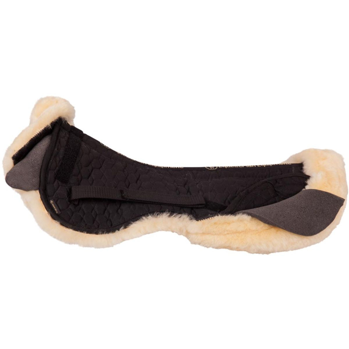 BR Zadelonderlegger Sheepskin Kussens Zwart/Naturel