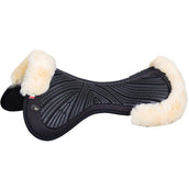 BR Zadelonderlegger Memory Foam & Gel Sheepskin Zwart/Naturel