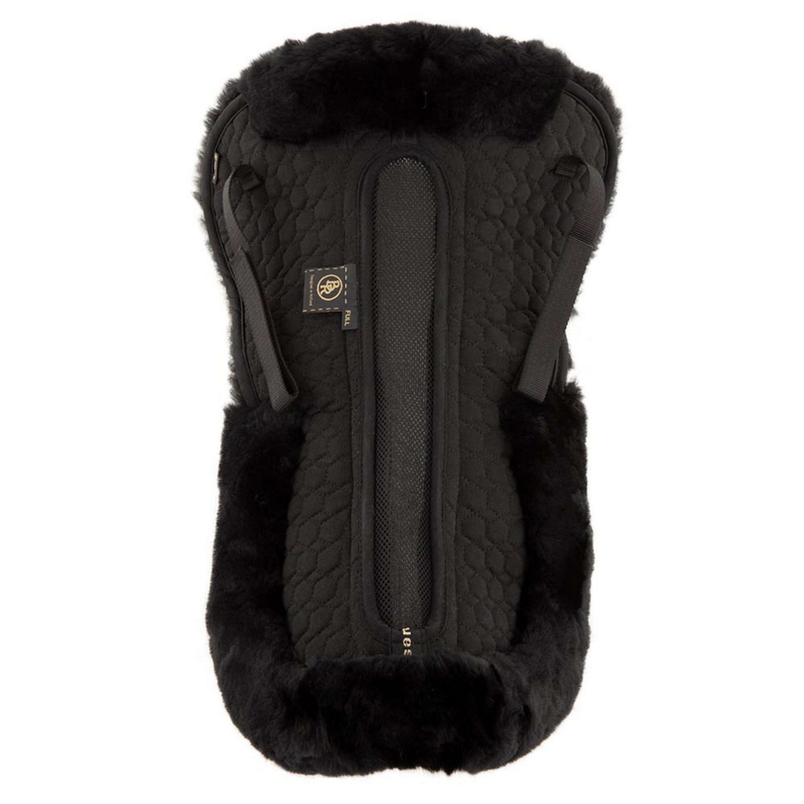 BR Zadelonderlegger Air Mesh Sheepskin Zwart/Zwart BR Zadelonderlegger Air Mesh Sheepskin Zwart/Zwart