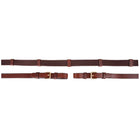 BR Teugel Linnen 19mm Ronde Gespen Tobacco/Goud