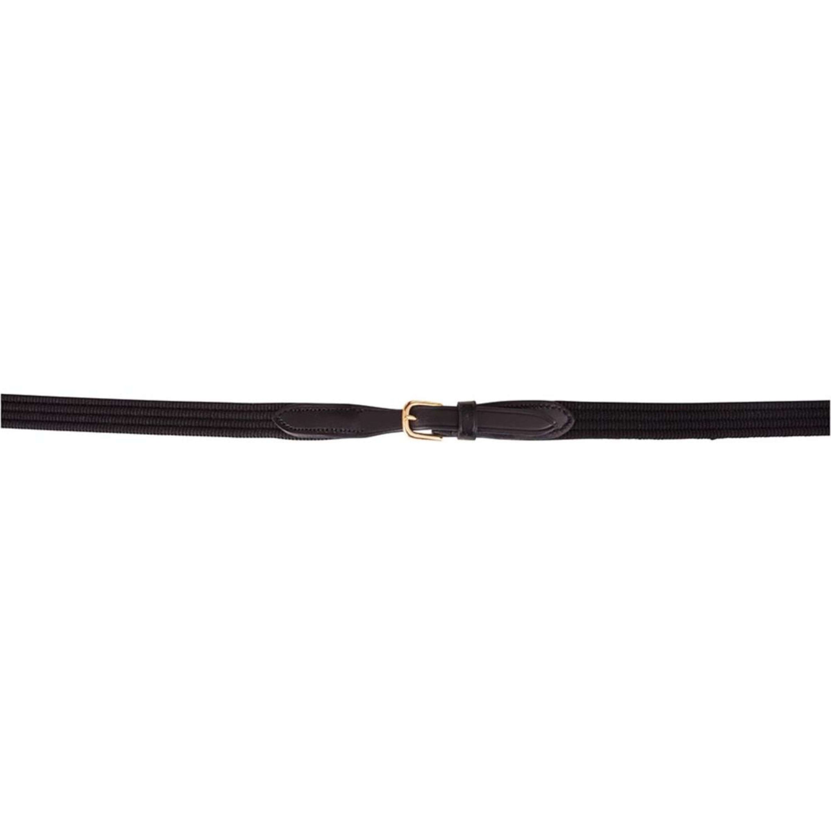 BR Teugel Linnen 19mm Blind/ronde Gesp Zwart/Goud BR Teugel Linnen 19mm Blind/ronde Gesp Zwart/Goud