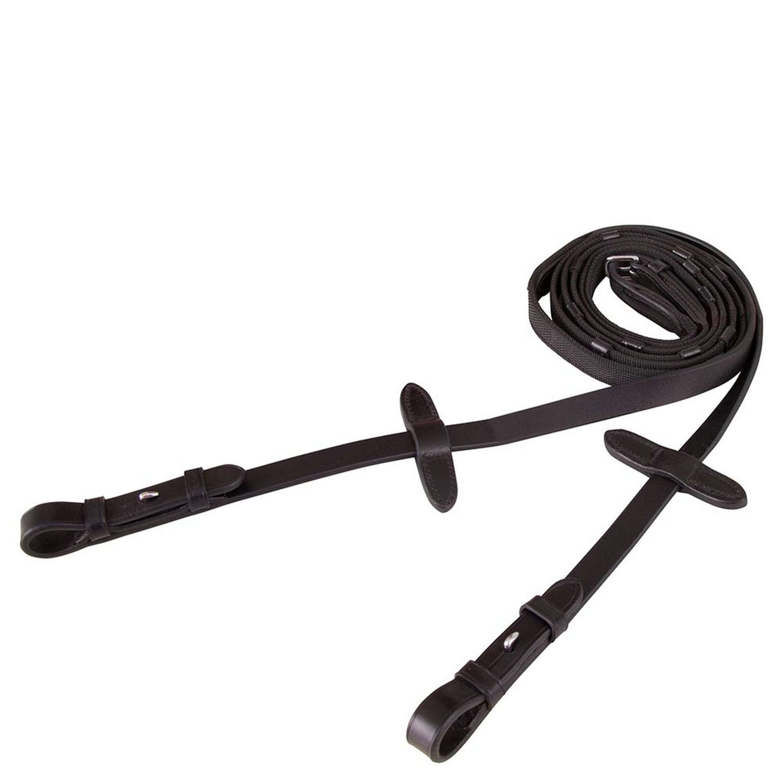 BR Teugel Linnen 19mm Anti-slip e Sluiting Zwart/Zilver BR Teugel Linnen 19mm Anti-slip e Sluiting Zwart/Zilver