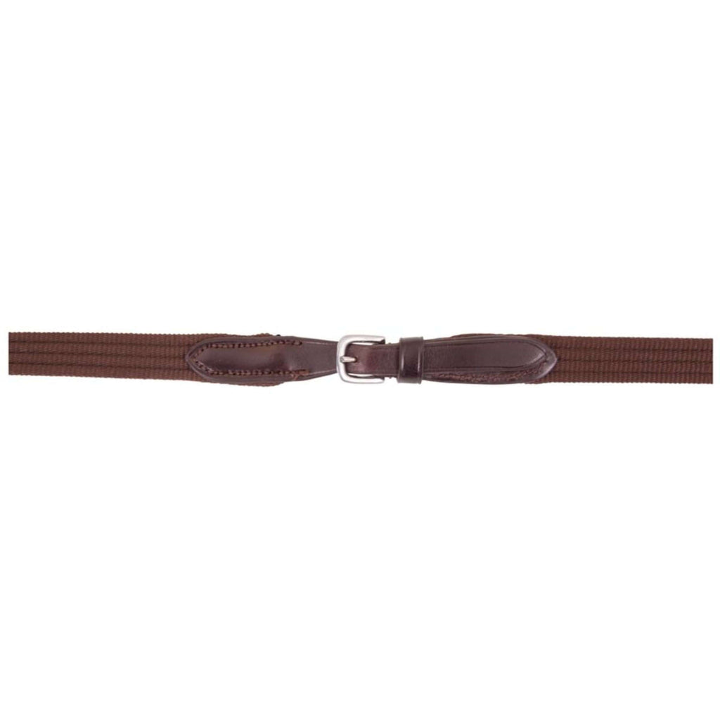 BR Teugel Linnen 19mm Blind Ronde Gesp Bruin