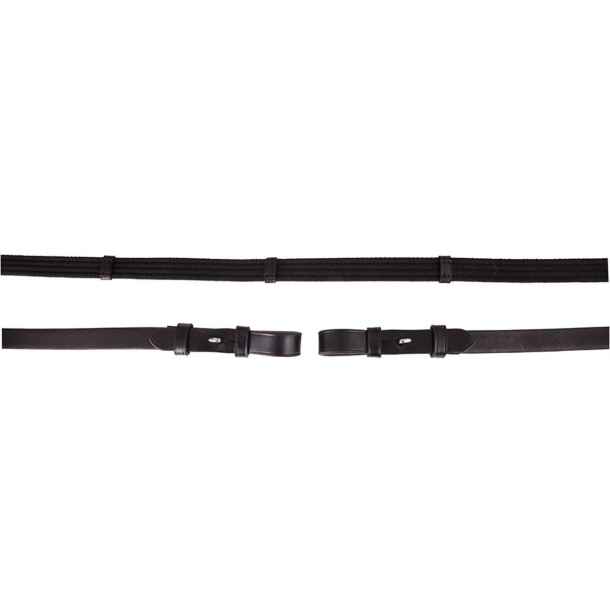 Premiere Teugel Linnen 19mm met Blinde Sluiting Zwart