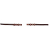 BR Teugel Dressuur Leer/Rubber Stops 16mm Oak/Zilver