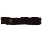 BR Hoofdriembeschermer Schapenvacht 32cm Zwart/Zwart