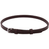 BR Sperriem met Ronde Gesp Bruin/Zilver
