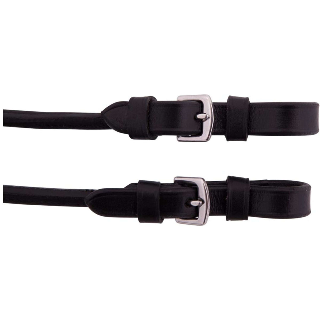 Premiere Pelhamriemen/Pelham Straps Rondgenaaid Zwart