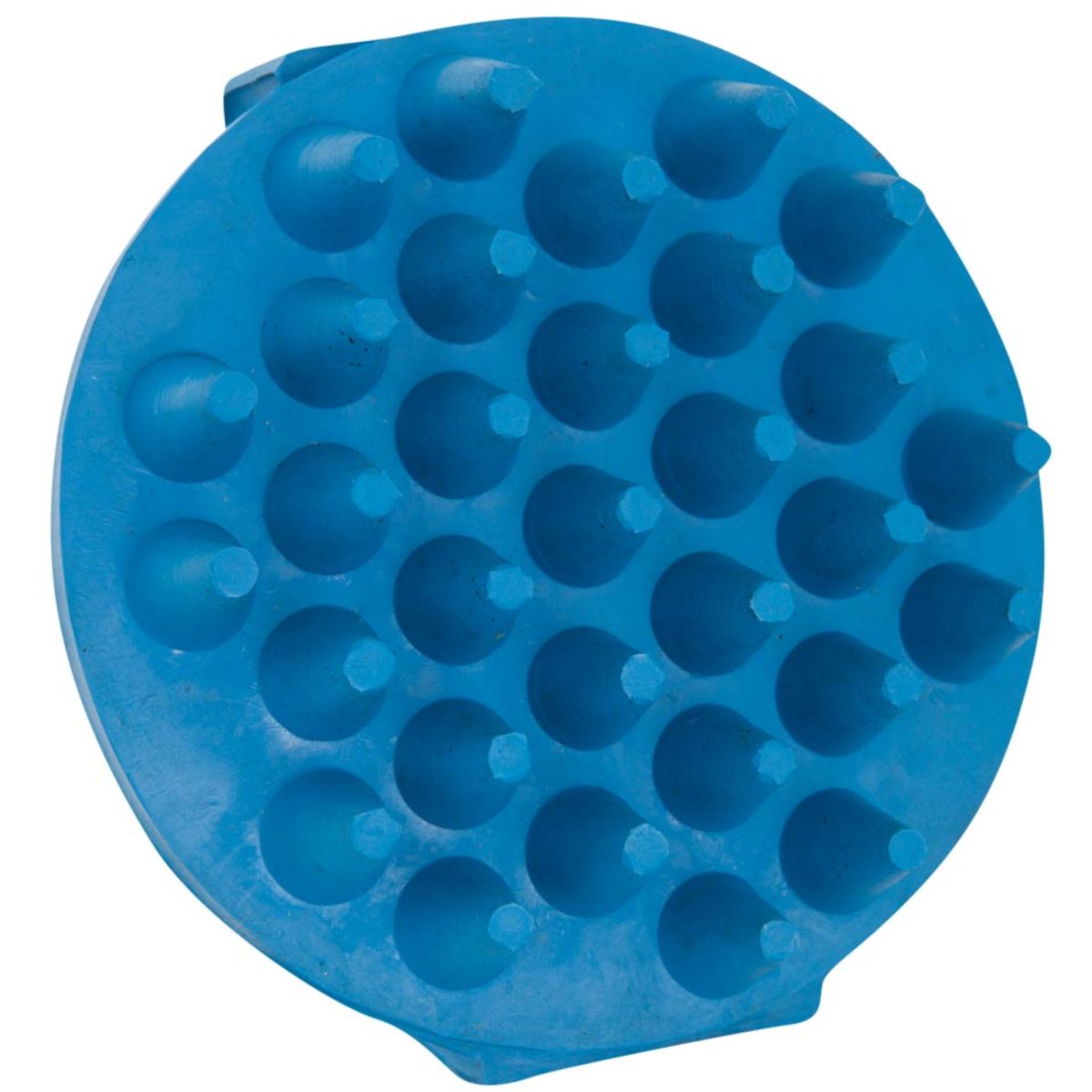 Premiere Ros/Massageborstel Rubber Rond Grof Blauw