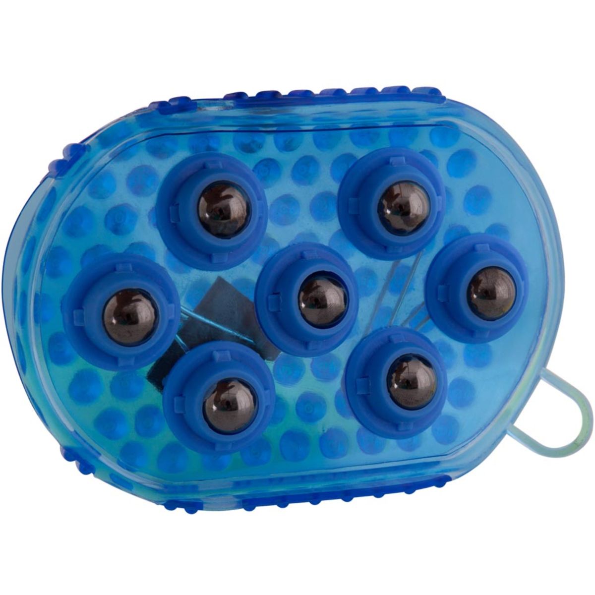 Premiere Massageborstel RVS Rollers Blauw