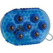 Premiere Massageborstel RVS Rollers Blauw