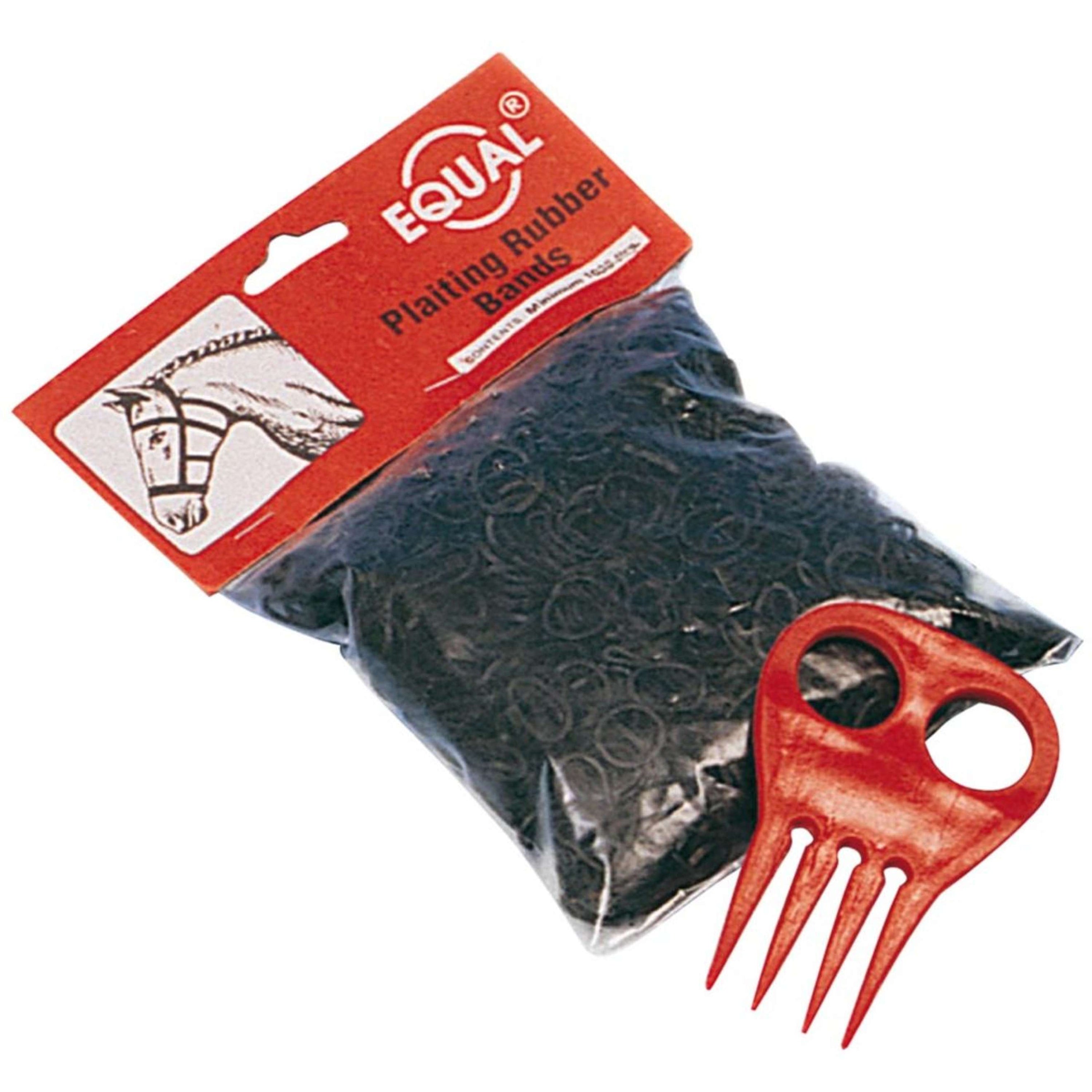 Premiere Manenelastiekjes Vlechtkam Zwart Premiere Manenelastiekjes Vlechtkam Zwart