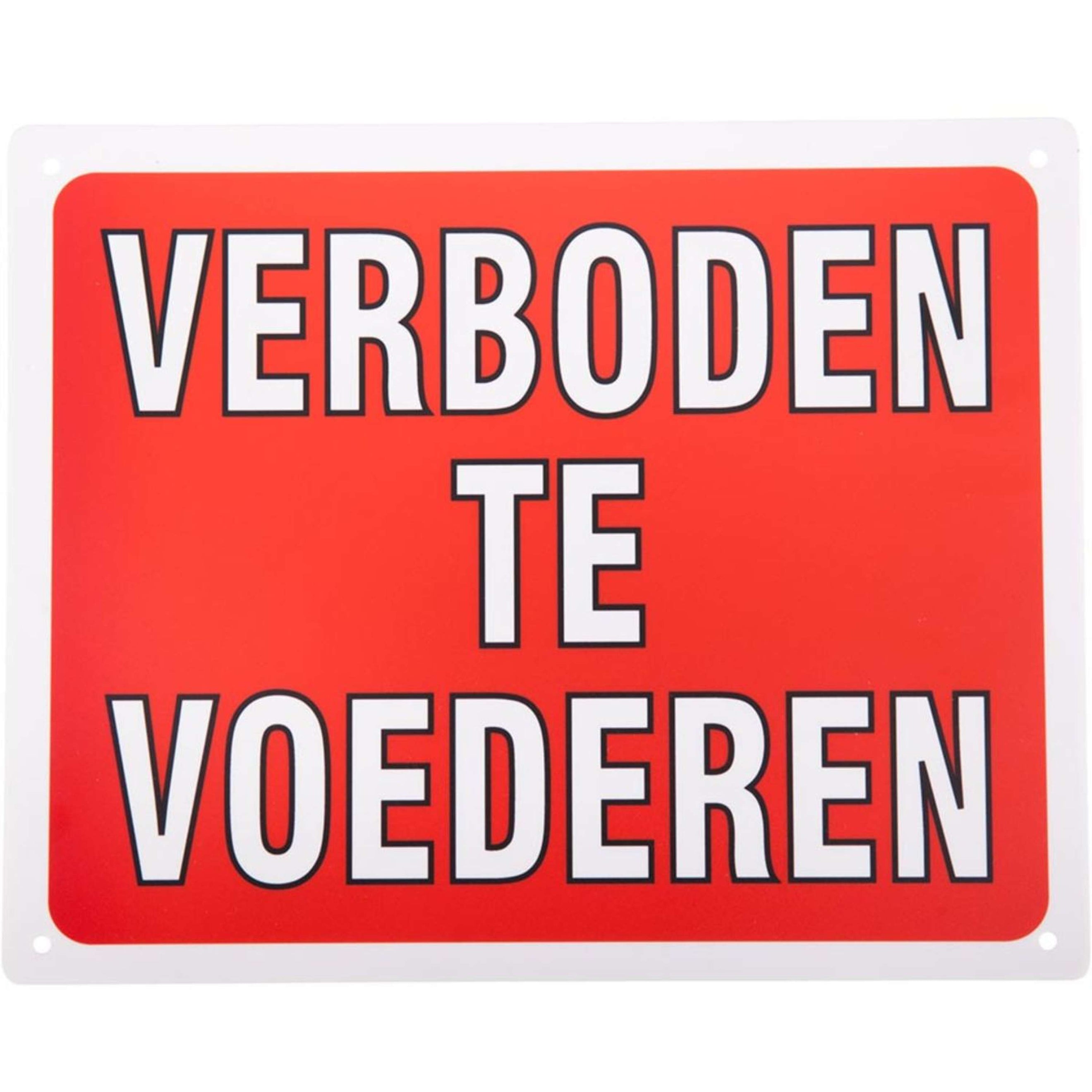 Premiere Bord Verboden Te Voederen Premiere Bord Verboden Te Voederen