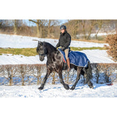 Bucas Riding Rug Navy/Silver