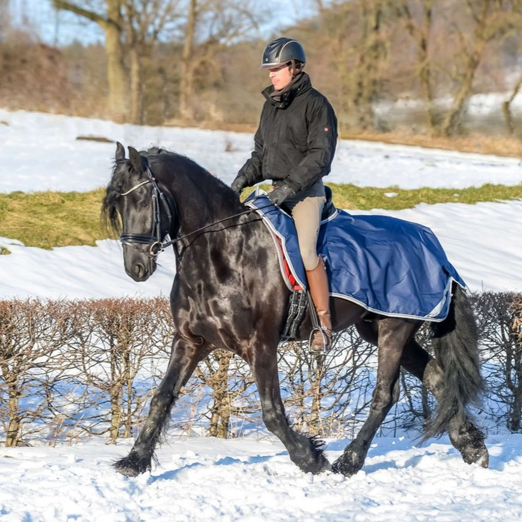 Bucas Riding Rug Navy/Silver