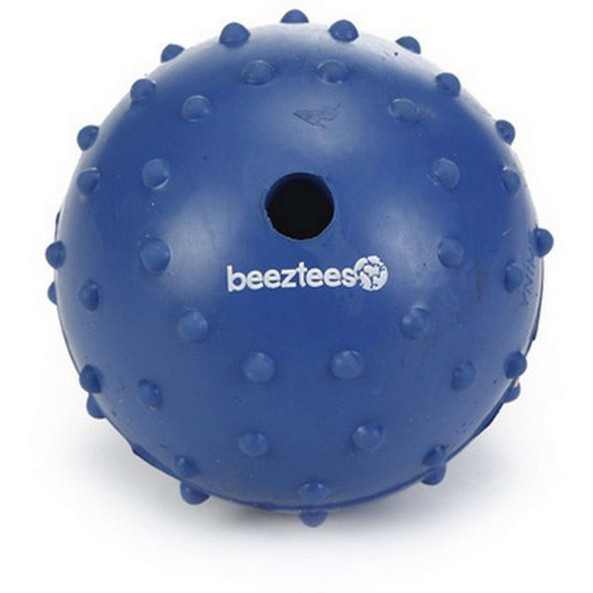 Beeztees Rubber Bal + Bel Massief Blauw