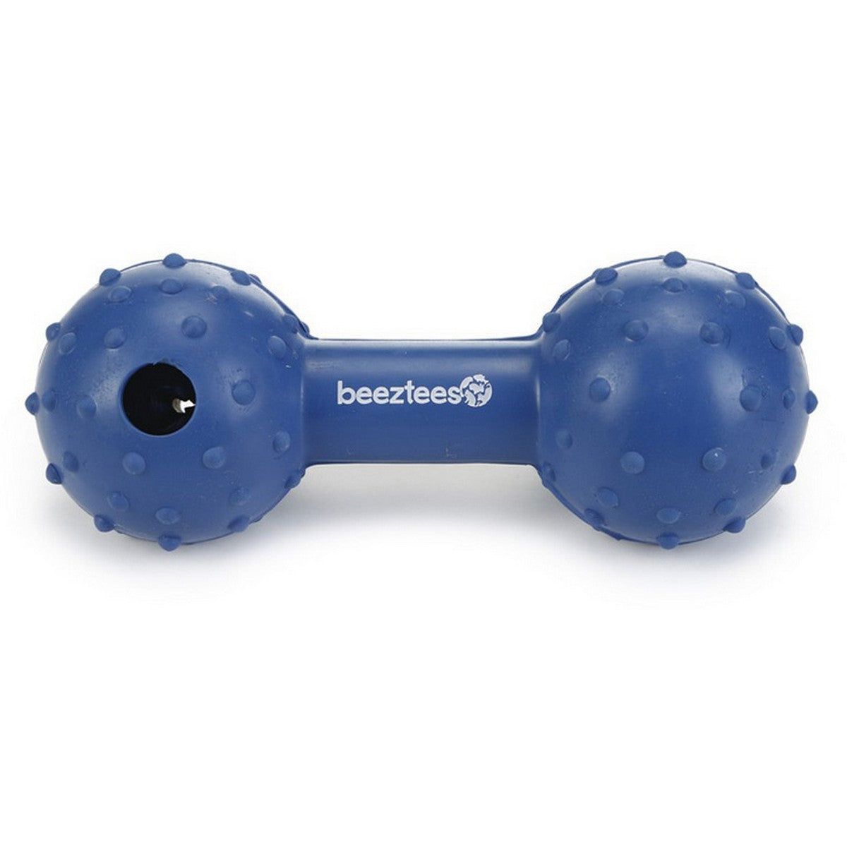 Beeztees Rubber Halter + Bel Massief Blauw