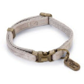 Designed by Lotte Kattenhalsband Velura Fluweel Grijs