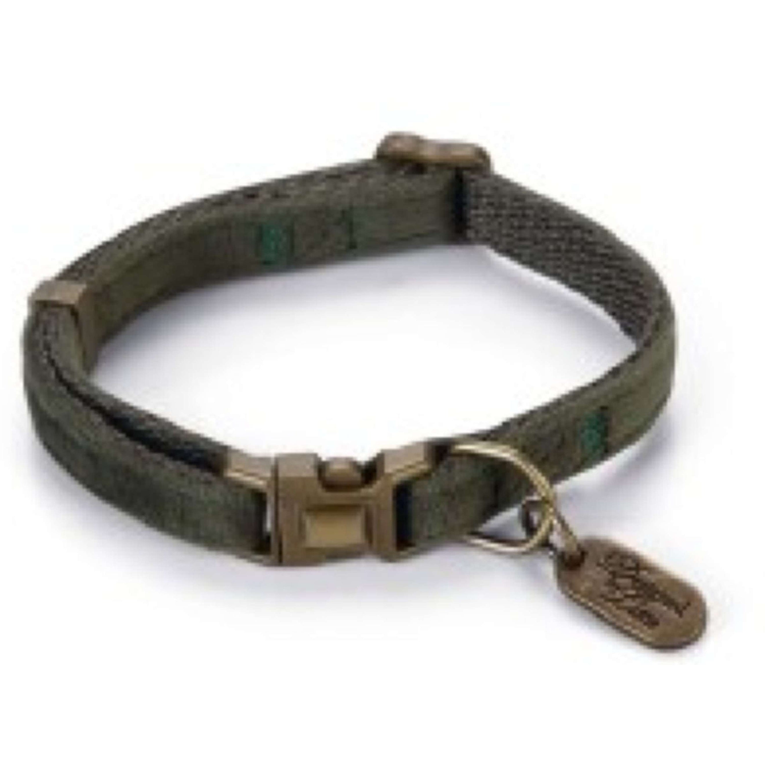 Designed by Lotte Kattenhalsband Velura Fluweel Groen Designed by Lotte Kattenhalsband Velura Fluweel Groen