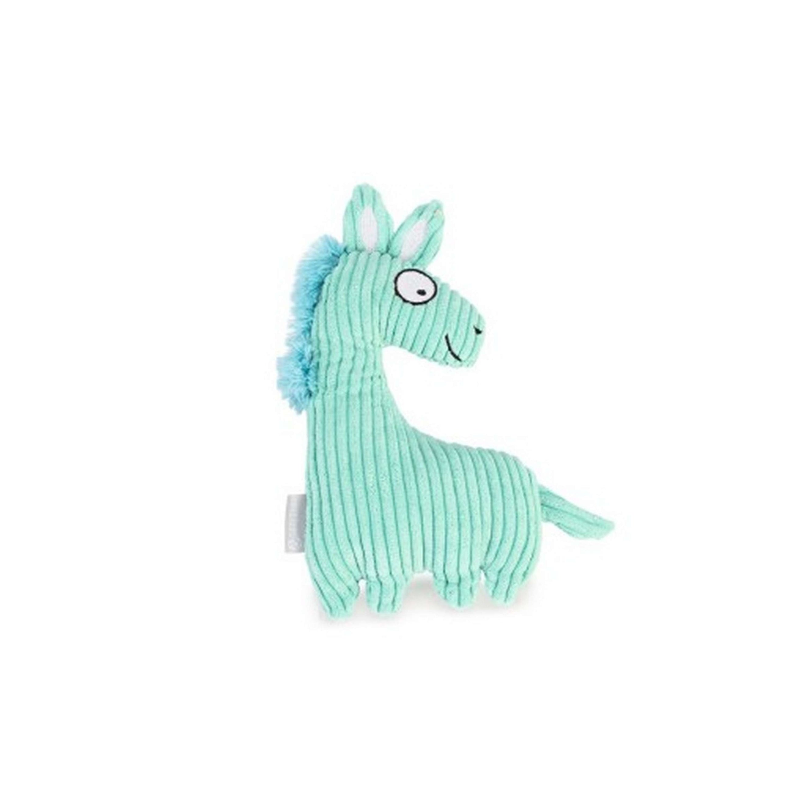 Beeztees Knuffel Horse Joli Ribstof Blauw Beeztees Knuffel Horse Joli Ribstof Blauw