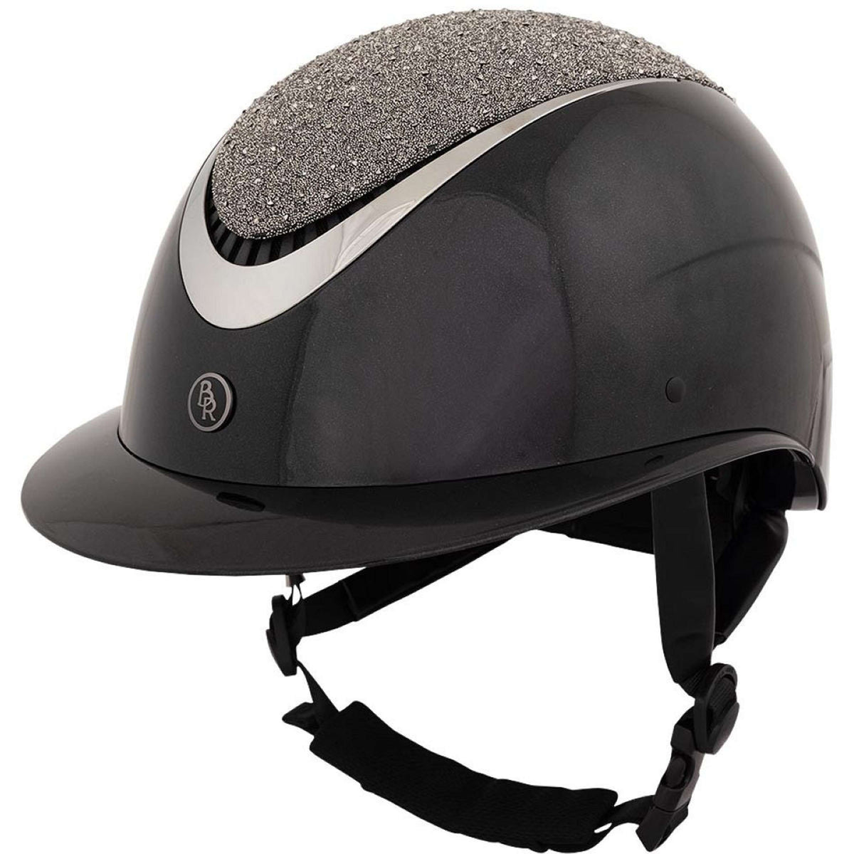 BR Cap Theta Plus Glamourous Glossy Zwart/Gunmetal